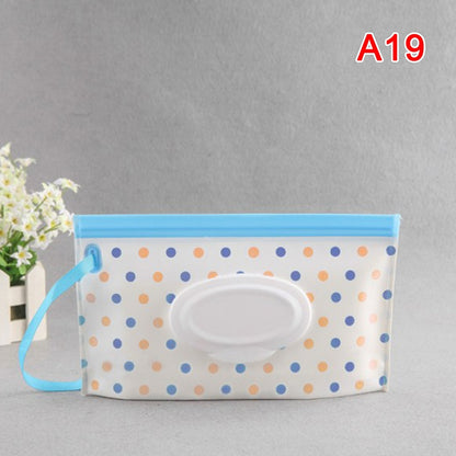 Wet Tissue Box Wipes Dispenser Portable Wipes Napkin Storage Box Holder Container for Car Home Office