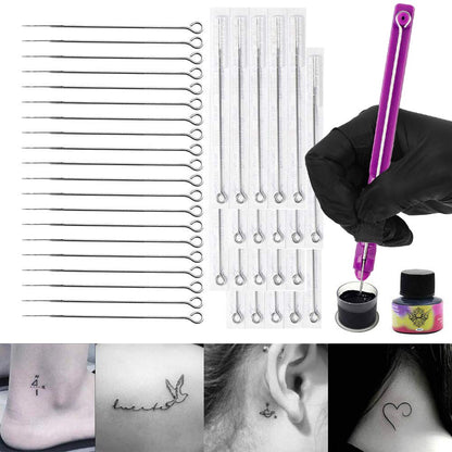 DIY 3D Hand Poke and Stick Tattoo Kit With Ink Needles Set for Body Art Hand Poke Stick Tattoo Beginners Practice Kit