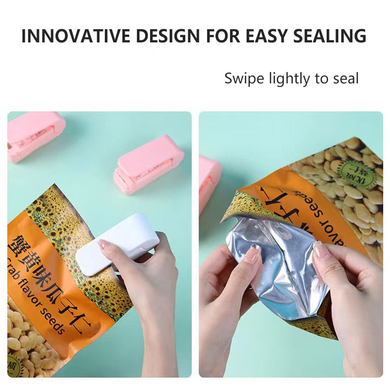 Mini Heat Bag Sealing Machine Portable Sealer Packing Thermal Plastic Food Bag Closure Package Sealer Bags Kitchen Accessories