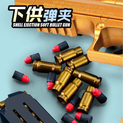 Desert Eagle Colt 1911 sand throwing shell soft bullet gun manually loaded EVA launching soft bullet gun children&#39;s outdoor toys