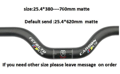 FCFB carbon fiber bicycle handlebar matt / glossy mountain bike carbon handlebar31.8/25.4/mm  600mm - 760mm mtb bicycle parts