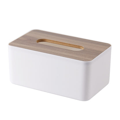 Wooden tissue holder household tissue storage box detachable tissue box elegant and simple