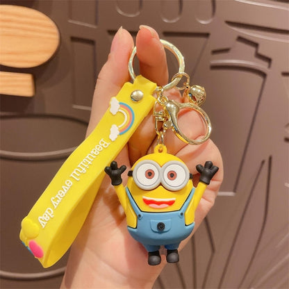 New Anime Little Yellow Man Cartoon Minions Animal Series Bag Pendant Cute Creative Animation Toys Keyring Car Accessories Gifts