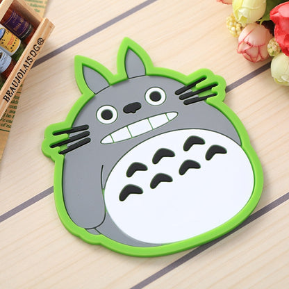 Creative Cartoon Cute Animal Coaster Silicone Thermal Insulation Non-Slip Mat Practical Tea Coaster Bowl Mat Small Plate Mat