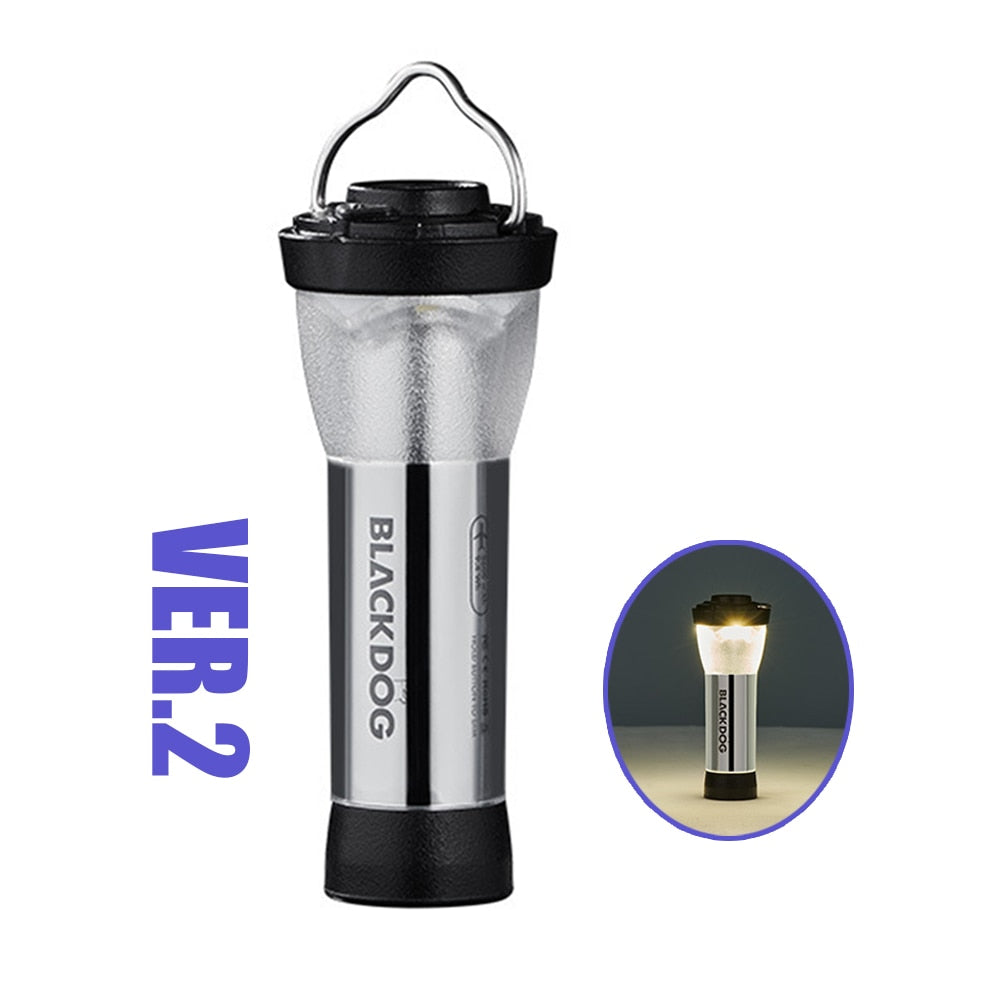 Blackdog Outdoor Flashlight Camping Light LED Waterproof Camping Atmosphere Lamp Lighthouse Portable Camping Lights 3 Modes USB