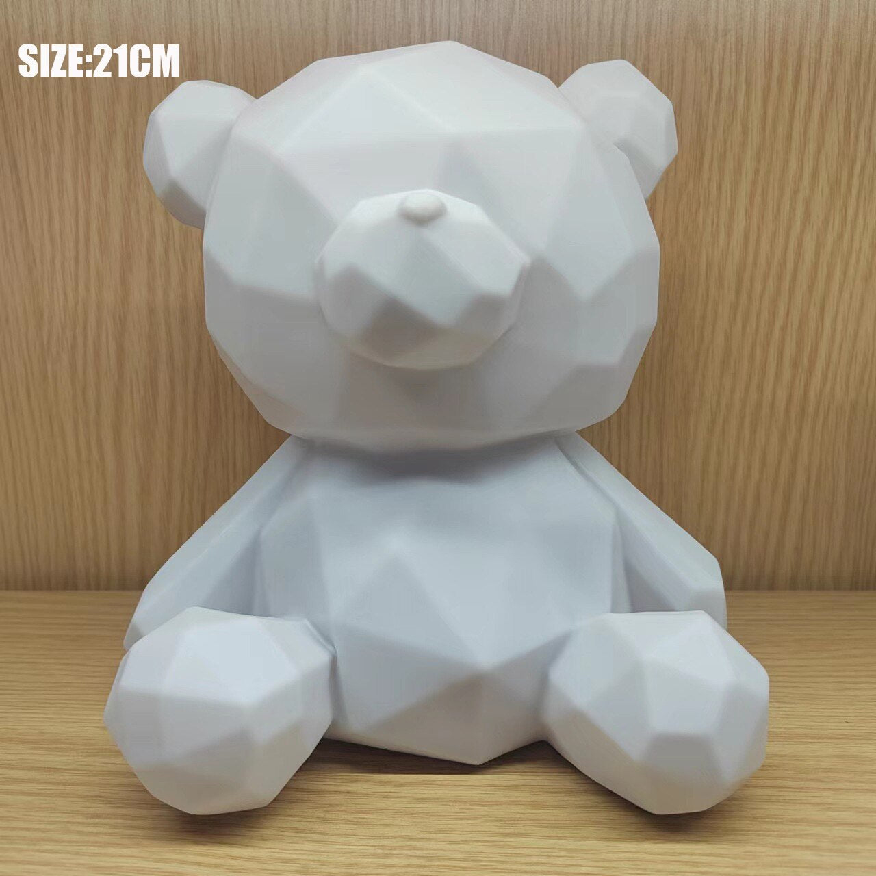 Graffiti Painted Fluid Bear Set Handmade Diy Statue Manual Parent-child Toys Fluid Painting Violent Bear Sculpture Home Decor