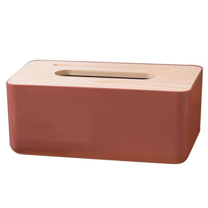 Wooden tissue holder household tissue storage box detachable tissue box elegant and simple