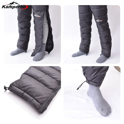 Kamperbox Winter Goose Down Pants for Men, Winter Troursers Down Trousers for Men and Women, Winter Warm Hiking Trousers Men