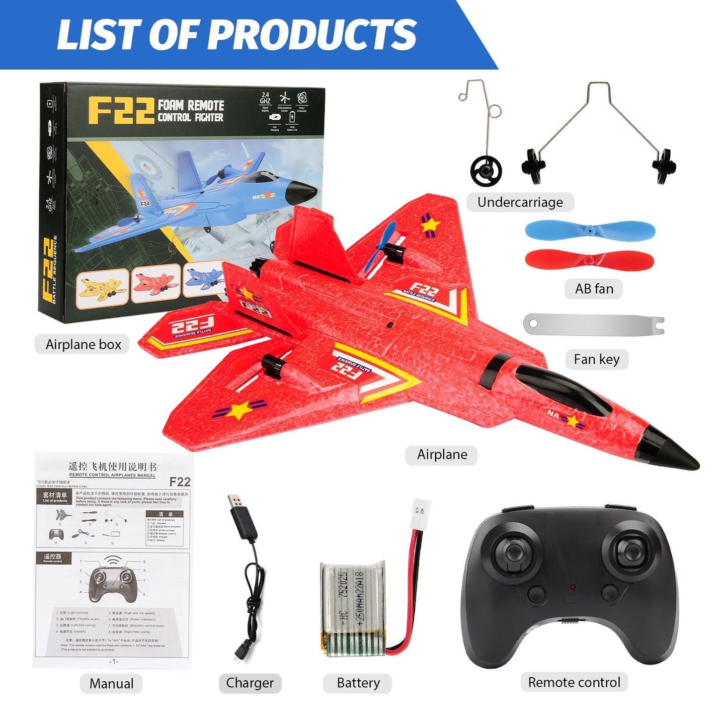 RC Plane F22 raptor Helicopter Remote Control aircraft 2.4G Airplane Remote Control EPP Foam plane Children toys