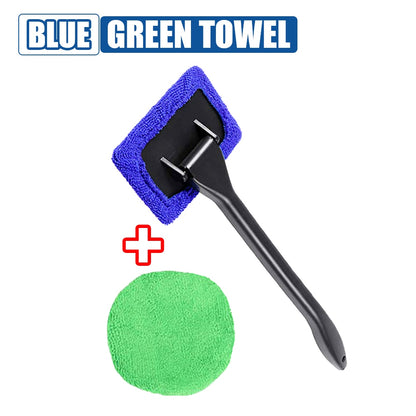 Car Window Cleaner Brush Kit Windshield Cleaning Wash Tool Inside Interior Auto Glass Wiper With Long Handle Car Accessories