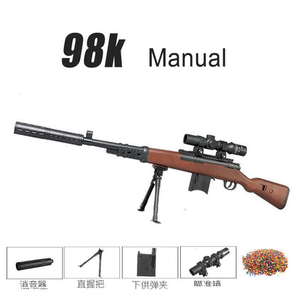 Sniper Rifle M416 Toy Gun Manual 98K AWM Water Gel Blaster Pistol Outdoor Game AirSoft Weapon Pistola For Boy Adults Gift