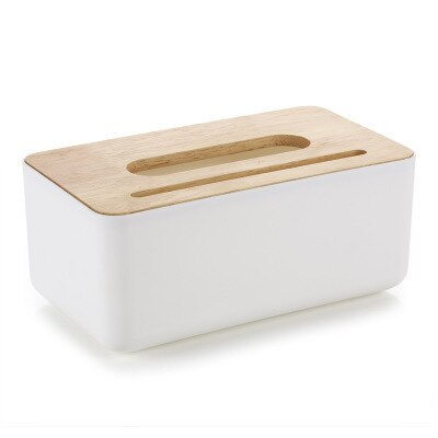 Wooden tissue holder household tissue storage box detachable tissue box elegant and simple