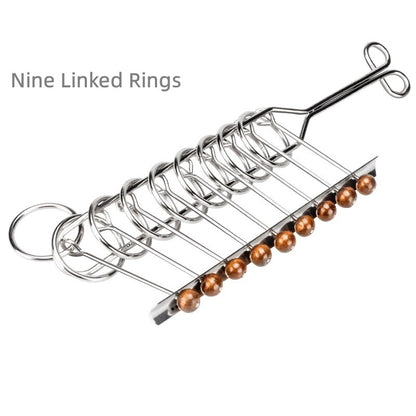 Nine Links Full Set of Educational Toys Difficult People&#39; Intellectual Toys Luban Lock Hole Open Lock Adult Student Ring Release