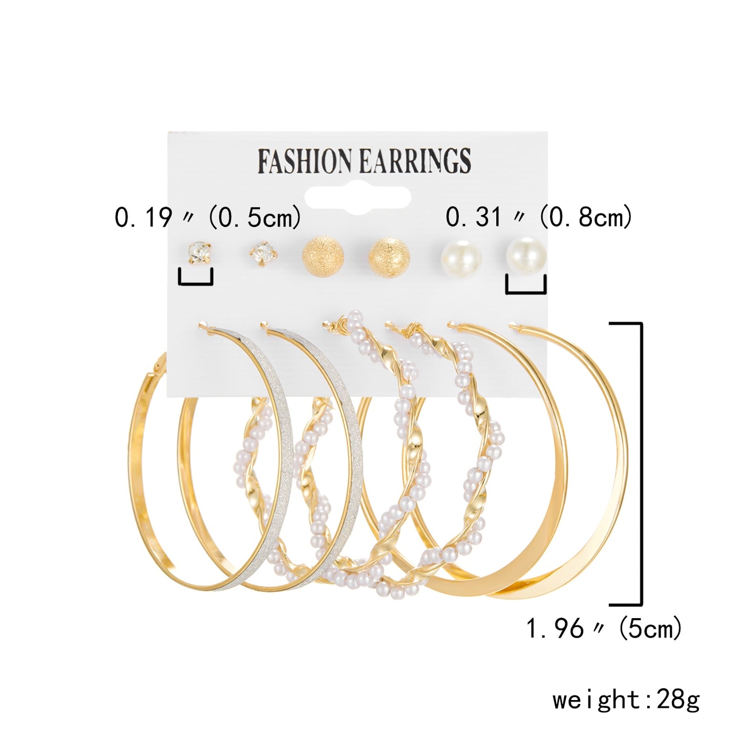 6 Pairs Heart Butterfly Drop Earrings Set Big Circle Piercings Earrings Jewelry for Women Imitation Pearl Hoop Cute Ear Buckle