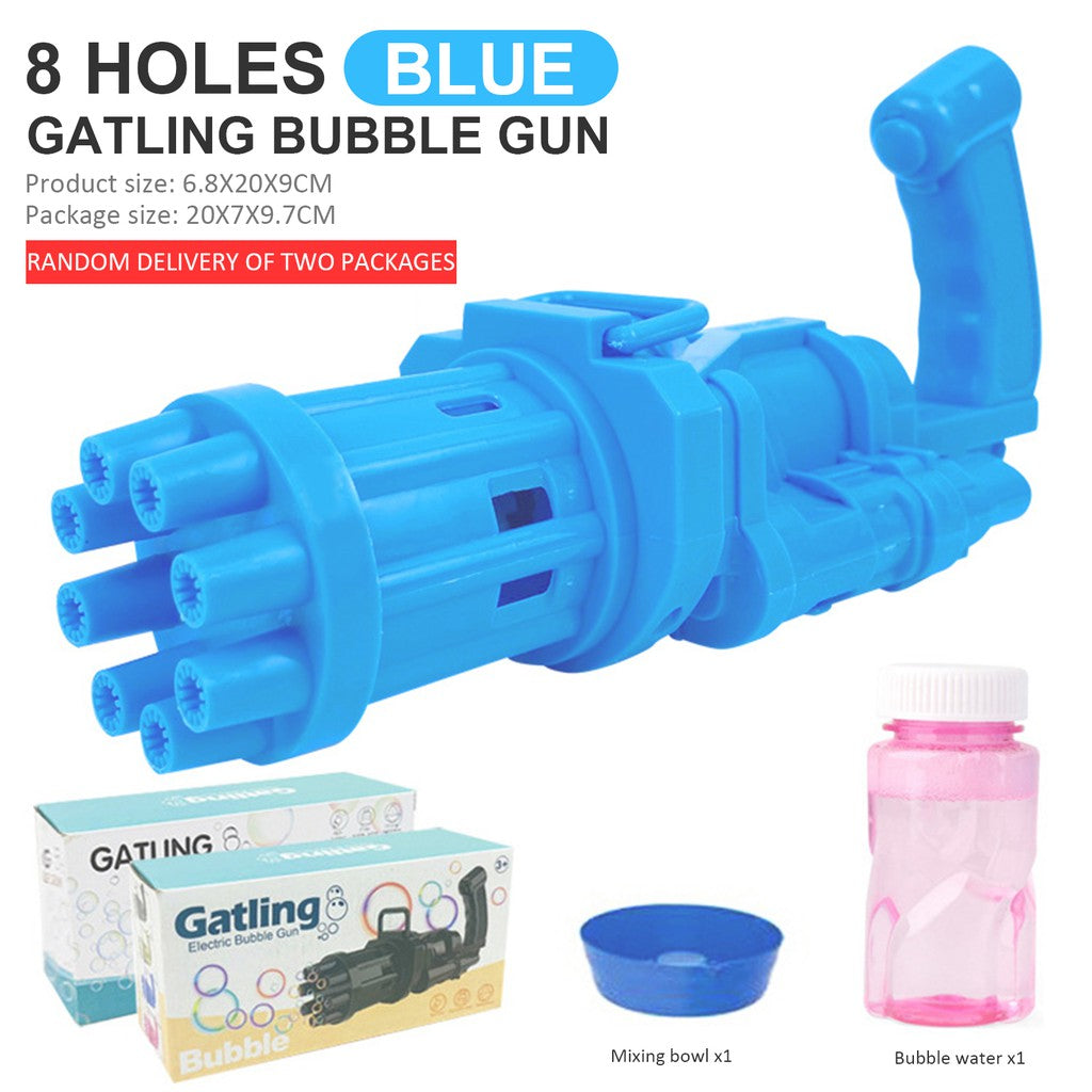 READY STOCK Gatling bubble machine Fully automatic Outdoor children's toys hot style Hot sale Kids Toys