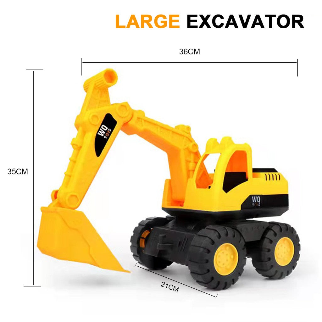 Engineering Car Truck Toys Bulldozer Play Vehicles Big Size Mainan Budak Lelaki gift for boy Good Quality Strong Plastic