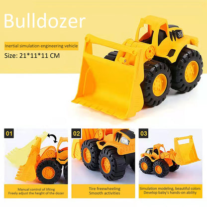 Engineering Car Truck Toys Bulldozer Play Vehicles Big Size Mainan Budak Lelaki gift for boy Good Quality Strong Plastic