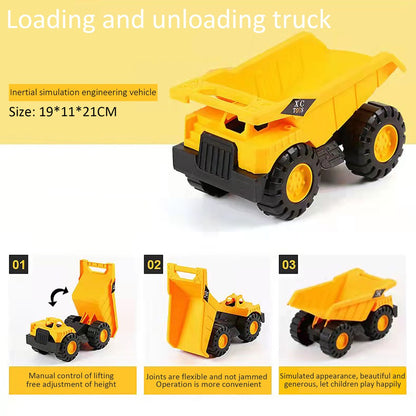 Engineering Car Truck Toys Bulldozer Play Vehicles Big Size Mainan Budak Lelaki gift for boy Good Quality Strong Plastic