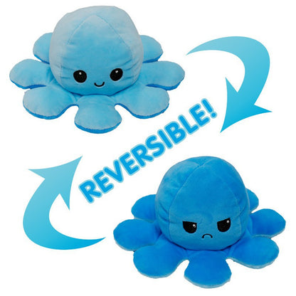 Reversible Plush Toy Stuffed Animal Mood Plush Double-Sided Flip Help You Express Your Emotions Cute Gift