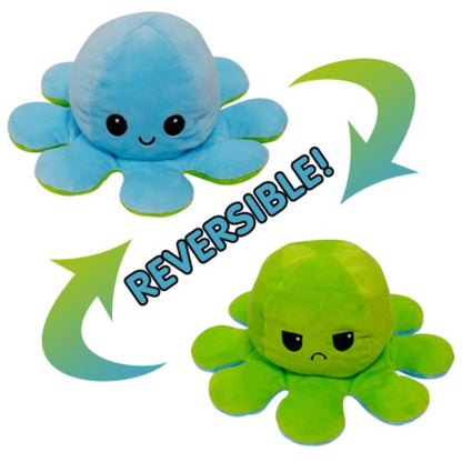 Reversible Plush Toy Stuffed Animal Mood Plush Double-Sided Flip Help You Express Your Emotions Cute Gift