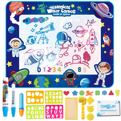 Magic Doodle Mat Water Drawing Pad Mat 100 X 75CM Large Painting Writing Educational Mat Toys for Girls Boys Age 3 - 12