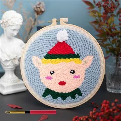 DIY Toys for Children Russian Poke Embroidery Set Package Handmade Gifts Decorative Anniversary Arts and Crafts for Kids