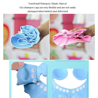 Baby Wash Hair Cap Waterproof Shampoo Hat  Protector  Kids Head Shampoo Cover  Multifunction Bath Accessories Protective visor