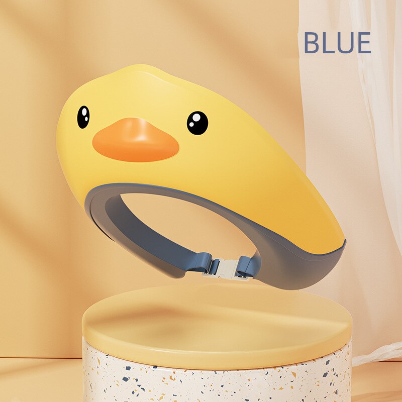 COZOK Baby Shampoo Cap Waterproof Ear Protection Silicone Cartoon Duck Children Shower Cap Water-blocking Hat Accessories