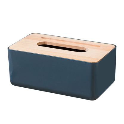 Wooden tissue holder household tissue storage box detachable tissue box elegant and simple