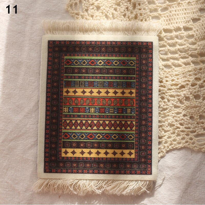 Handmade Bohemian Tassel Table Mat INS Persian Retro Non Slip Dining Table Mat Kitchen Accessories Decoration Home Pad Coaster