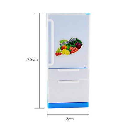 Home Fridge for Barbie Dolls  Derivative Product Dolls Furniture Doll House Accessories  Mini Refrigerator Toy for Kids Children