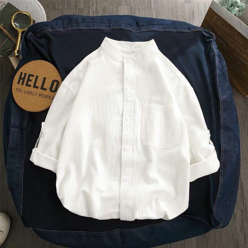 XEJ Cotton Shirt Spring Autumn 2021 Women Fashion White Top Korean Fashion Office Clothes Kpop Clothes Elegant Tunic for Man