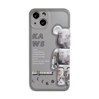 Fashion Bear Case For iPhone 13 Pro Max For Violent Bear Mobile Phone Cover IMD Craft For iPhone 12 Promax 11pro XR