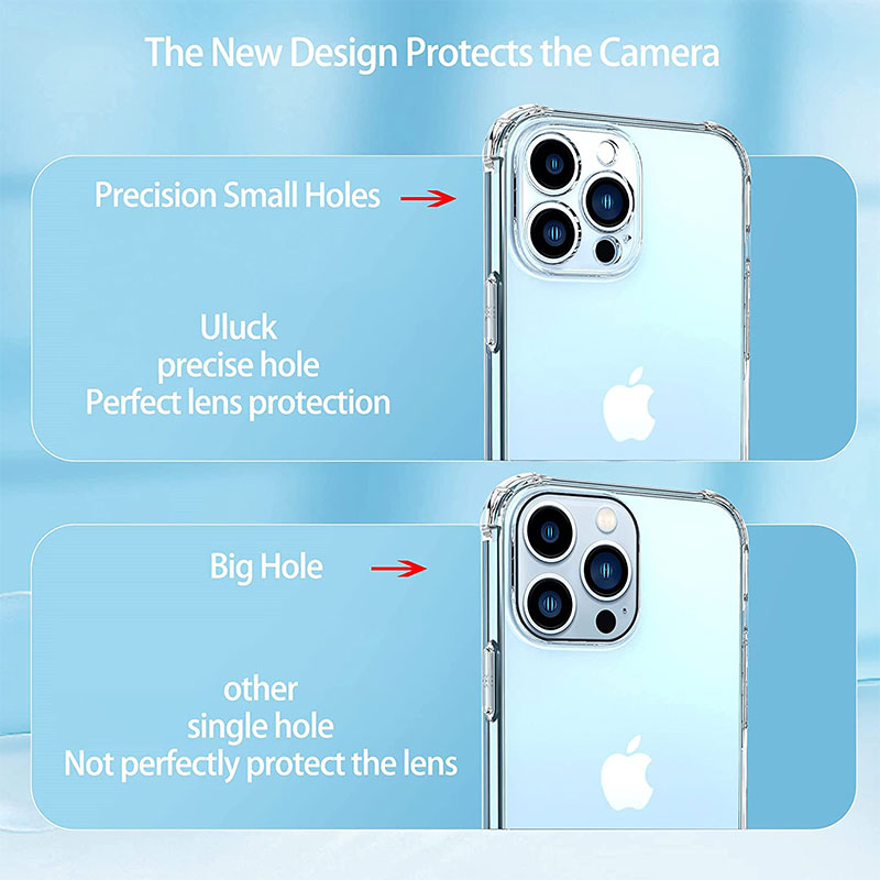 Luxury Shockproof Silicone Phone Case For iPhone 14 13 12 11 Pro Max Mini X XS XR 6 7 8 14 Plus Lens Protection Clear Back Cover