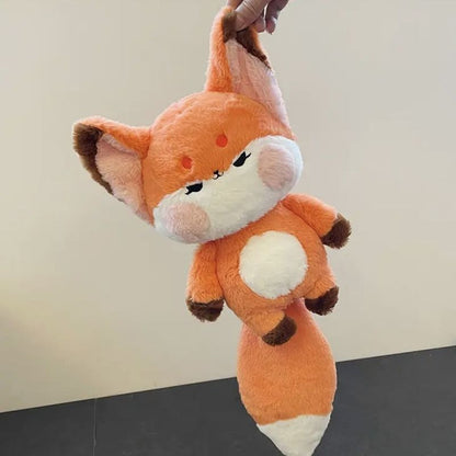 Kawaii Fox Plush Filled Doll Nine Tailed Fox Grow Tail Plush Creative Spoof Pillow Sofa Decoration Toys For Kids Girl Xmas Gifts