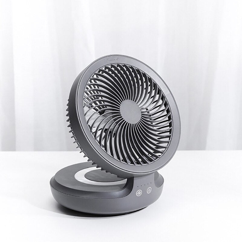 Air circulation desktop small suspended electric fan desktop office charging wall hanging folding kitchen