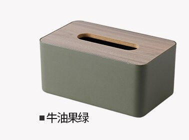 Wooden tissue holder household tissue storage box detachable tissue box elegant and simple