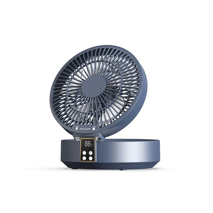 New USB Portable Electric Fan Wireless Wall Mounted Air Cooler with LED Light Folding Fans Table Desktop Ventilator with Remote