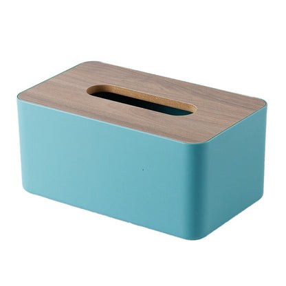 Wooden tissue holder household tissue storage box detachable tissue box elegant and simple