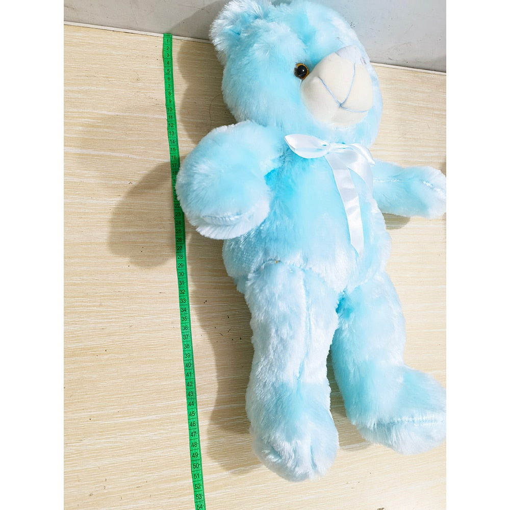 32-50cm Luminous Creative Light Up LED Teddy Bear Stuffed Animals Plush Toy Colorful Glowing Teddy Bear Christmas Gift for Kid