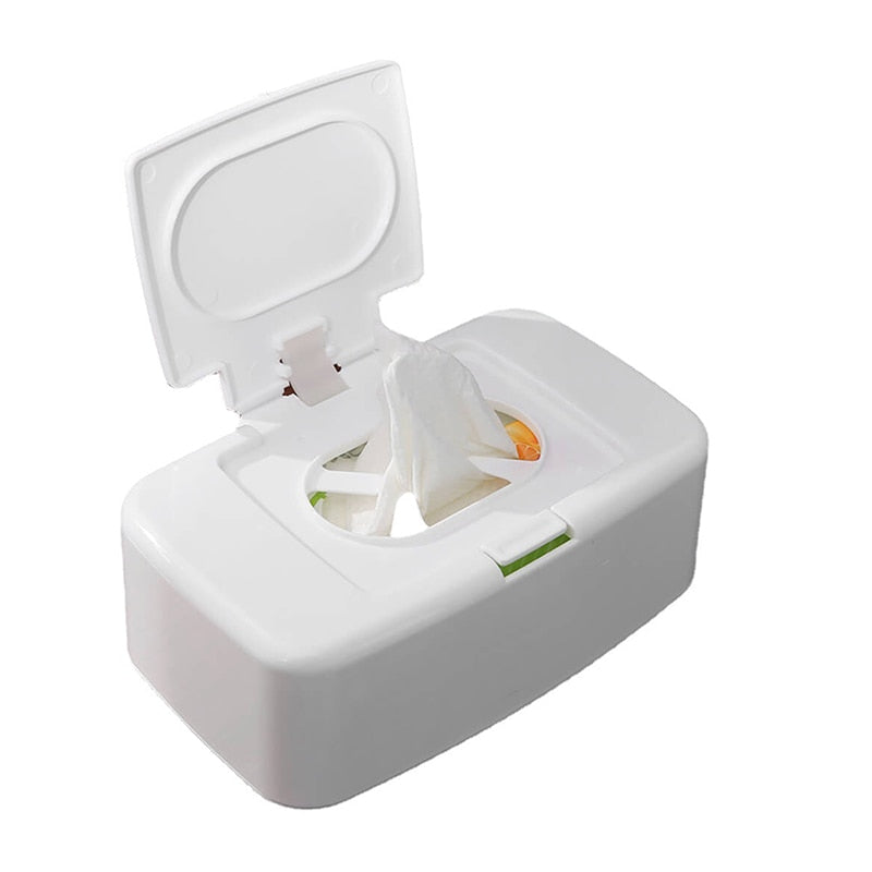 Wet Tissue Box Wipes Dispenser Portable Wipes Napkin Storage Box Holder Container for Car Home Office