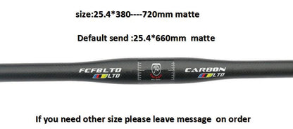 FCFB carbon fiber bicycle handlebar matt / glossy mountain bike carbon handlebar31.8/25.4/mm  600mm - 760mm mtb bicycle parts