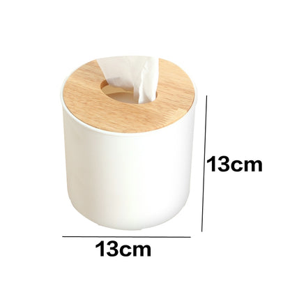 Japanese Tissue Box Wooden Cover Toilet Paper Box Solid Wood Napkin Holder Case Simple Stylish Home Car Tissue Paper Dispenser