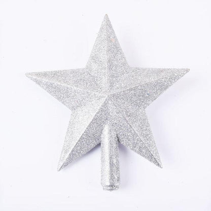 Christmas Tree Gold Powder Top Star Three-dimensional Ornaments