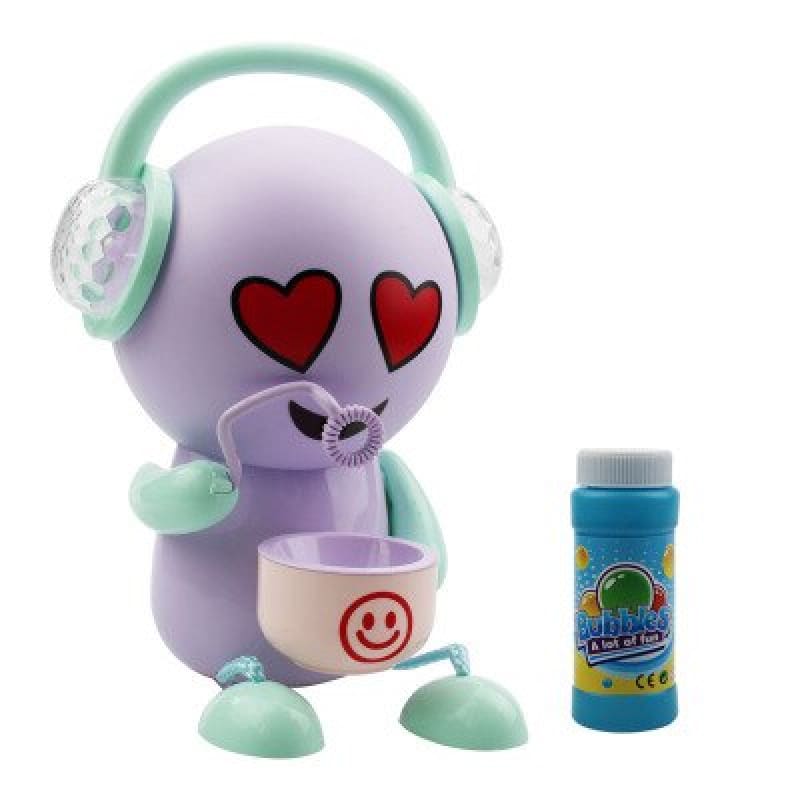 Earphone Expression Bubble Machine Toys Automatic Bubble Maker with Music Light for Children Bubble Blower