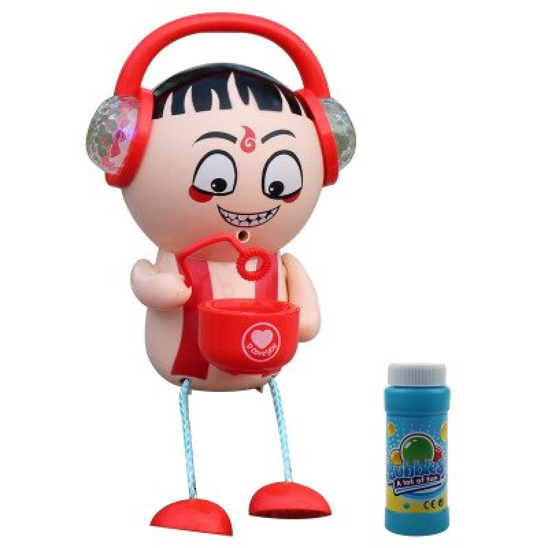 Earphone Expression Bubble Machine Toys Automatic Bubble Maker with Music Light for Children Bubble Blower