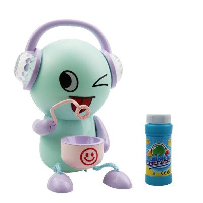 Earphone Expression Bubble Machine Toys Automatic Bubble Maker with Music Light for Children Bubble Blower