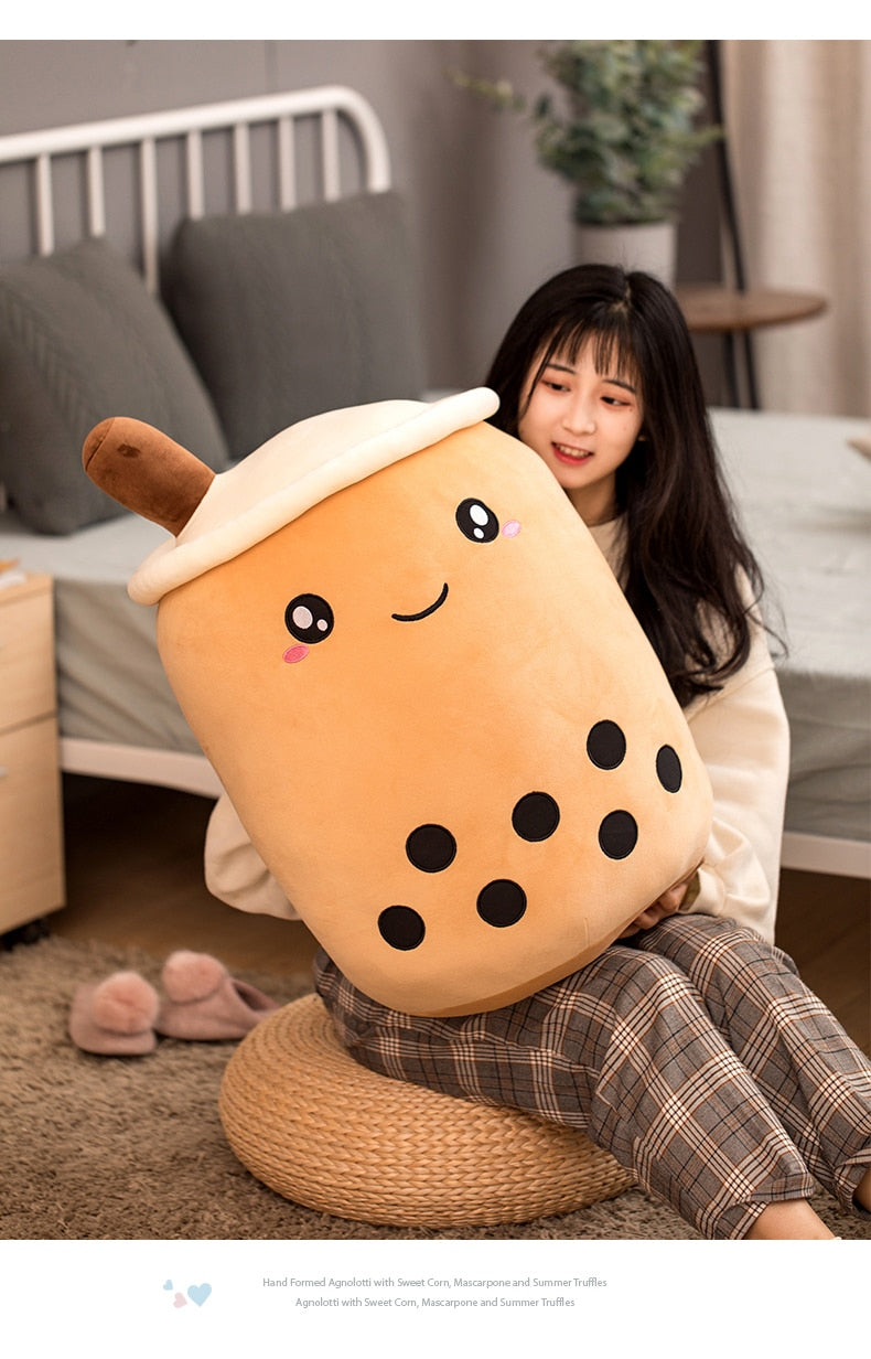 Happy Bubble Tea Plush Toy