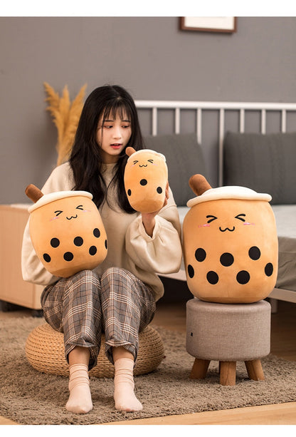 Happy Bubble Tea Plush Toy