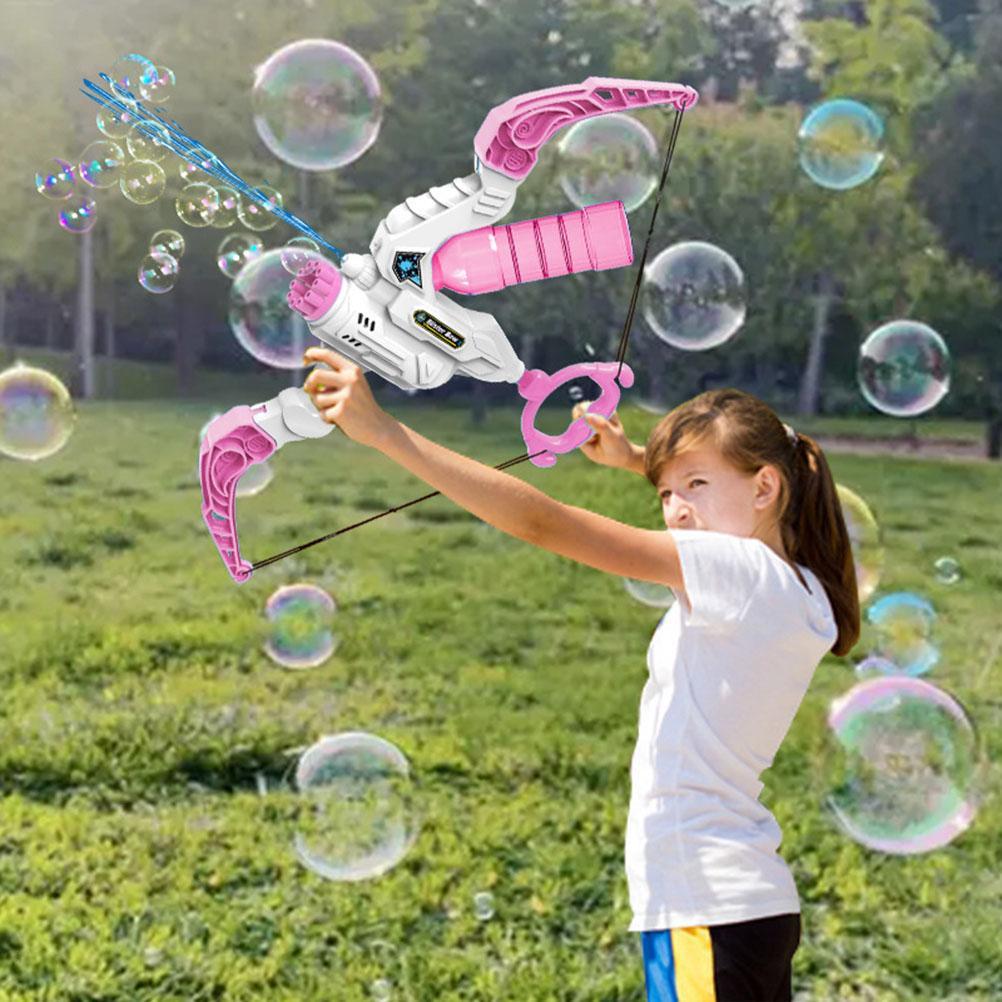 Bubble Machine Bow and Arrow 2 in 1 -2022 Summer Kids Soap Automatic Bubble Machine Outdoor